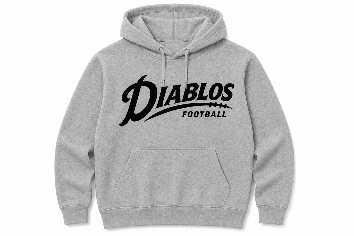 HOODIE ADULTE Diablos Écriture - 4 choix de couleurs!