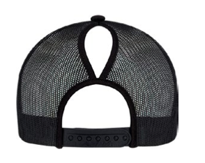 Casquette NOIRE POUR DAMES - option Queue de Cheval!