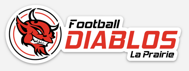 Autocollant 1,5'' x 4,75'' des Diablos!